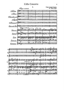 Concerto for Cello and Orchestra No.5 in C Major, Hob.VIIb/5: Full score by Joseph Haydn