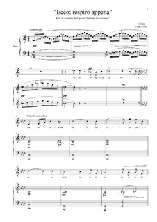 Adriana Lecouvreur: Ecco: respiro appena by Francesco Cilea