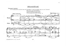 Abendlied für Orgel: Abendlied für Orgel by Edward E. Harper