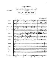 Magnificat in C Major, D.486: Full score by Franz Schubert
