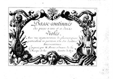 Pieces for Viola: Book I – Basso Continuo Part by Marin Marais