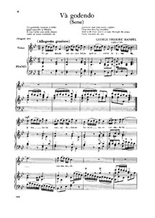 Và godendo: For soprano and piano by Georg Friedrich Händel