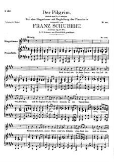 Der Pilgrim (The Pilgrim), D.794 Op.37 No.1: For voice and piano by Franz Schubert