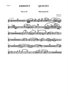 Quintet - movement II - version 2023: Parts by Alexander Bystrov