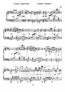 Sonata-Fantasia for Piano: For a single performer by Alexander Scriabin