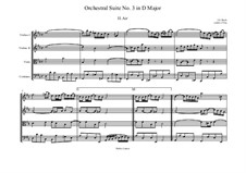 Aria: Full score by Johann Sebastian Bach