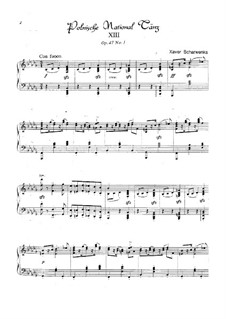 Polish National Dances, Op.47: Dance No.1 by Xaver Scharwenka