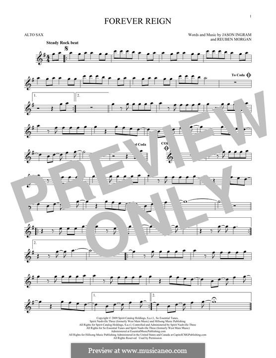 Forever Reign (Hillsong United): For alto saxophone by Jason David Ingram, Reuben Morgan