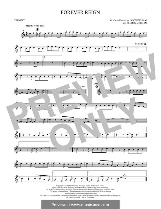 Forever Reign (Hillsong United): For trumpet by Jason David Ingram, Reuben Morgan
