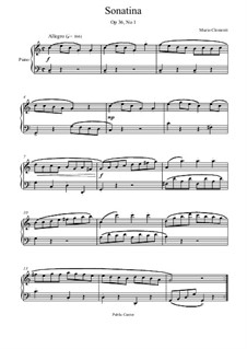 Sonatina No.1: Movement I by Muzio Clementi