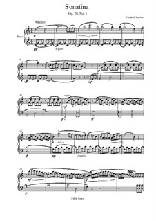 Three Sonatinas for Piano, Op.20: Sonatina No.1 by Friedrich Kuhlau