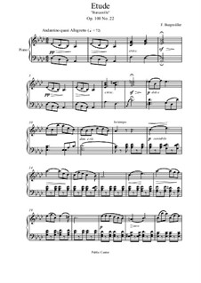 No.22 Barcarolle: For piano by Johann Friedrich Burgmüller