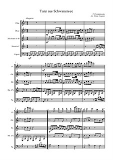 No.27 Danses des petits cygnes: For wind ensemble by Pyotr Tchaikovsky