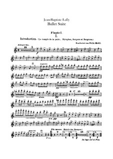 Ballet Suite: Flutes parts by Jean-Baptiste Lully