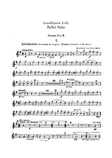 Ballet Suite: French horns parts by Jean-Baptiste Lully