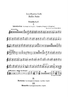 Ballet Suite: Trumpets parts by Jean-Baptiste Lully