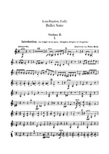 Ballet Suite: Violin II part by Jean-Baptiste Lully