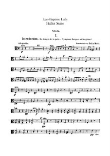 Ballet Suite: Viola part by Jean-Baptiste Lully