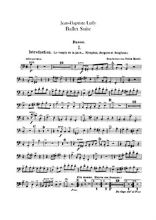 Ballet Suite: Double bass part by Jean-Baptiste Lully