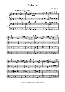 Peekaboo: For piano four hands by Yuliia Bilynska