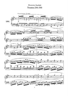 Sonata No.286 in G Major, K.427 L.286 P.286: For piano by Domenico Scarlatti