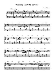 Walking the City Streets: For piano by Yuliia Bilynska