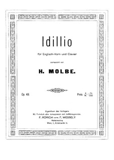 Idyll, Op.49: For english horn and piano by Heinrich Molbe