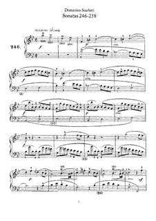 Sonata No.246 in B Flat Major, K.392 L.246 P.371: For piano by Domenico Scarlatti