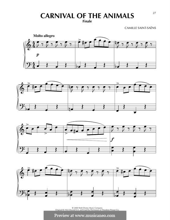 Finale: For piano by Camille Saint-Saëns