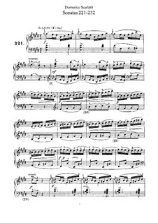 Sonata No.221 in E Major, K.134 L.221 P.143: For piano by Domenico Scarlatti