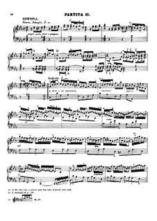 Partita for Keyboard No.2 in C Minor, BWV 826: Version for piano by Johann Sebastian Bach