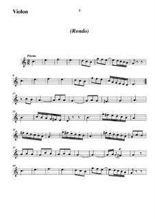 Trio Sonata No.4, WK 120: Movement II – Violin Part by Carl Friedrich Abel