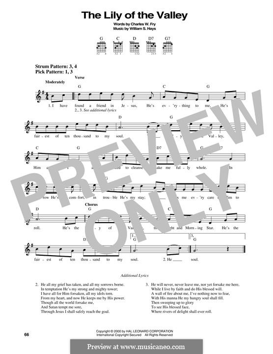 The Lily of the Valley: For guitar by William Shakespeare Hays