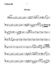 Trio Sonata No.4, WK 120: Movement II – Cello Part by Carl Friedrich Abel