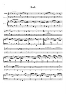 Trio Sonata No.5, WK 121: Movement II – Full Score by Carl Friedrich Abel