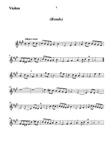 Trio Sonata No.5, WK 121: Movement II – Violin Part by Carl Friedrich Abel