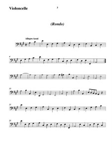 Trio Sonata No.5, WK 121: Movement II – Cello Part by Carl Friedrich Abel