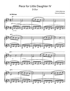 Pieces for Little Daughter vol.1: No.4 by Galina Bobrova