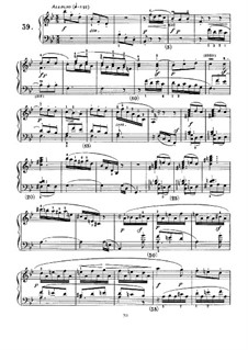 Sonata No.39 in B Flat Major, K.249 L.39 P.424: For piano by Domenico Scarlatti