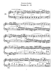 Sonata No.16 in E Flat Major, K.306 L.16 P.456: For piano by Domenico Scarlatti