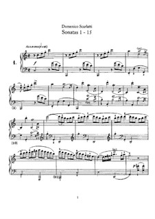 Sonata No.1 in C Major, K.514 L.1 P.389: For piano by Domenico Scarlatti