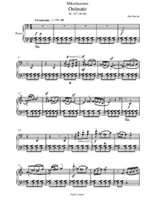 Mikrokosmos, Sz.107: No.146 Ostinato by Béla Bartók