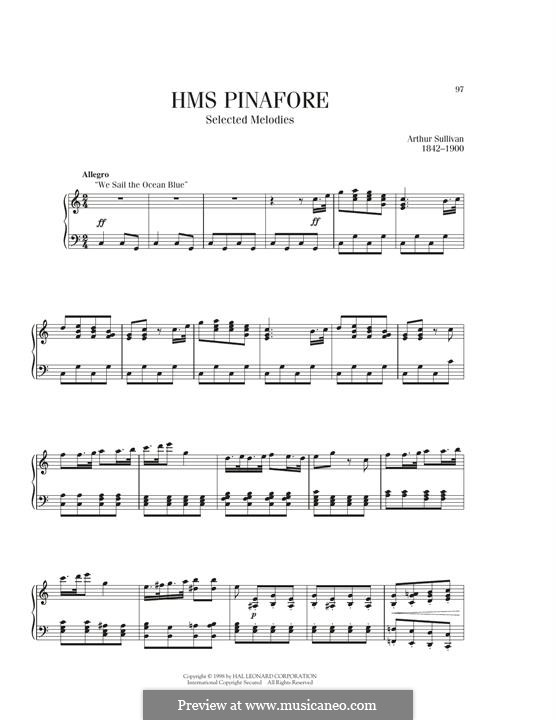 Selected Melodies: For piano by Arthur Seymour Sullivan