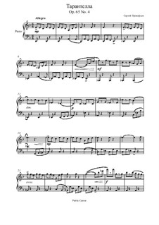 Music for Children, Op.65: No.4 Tarantella by Sergei Prokofiev