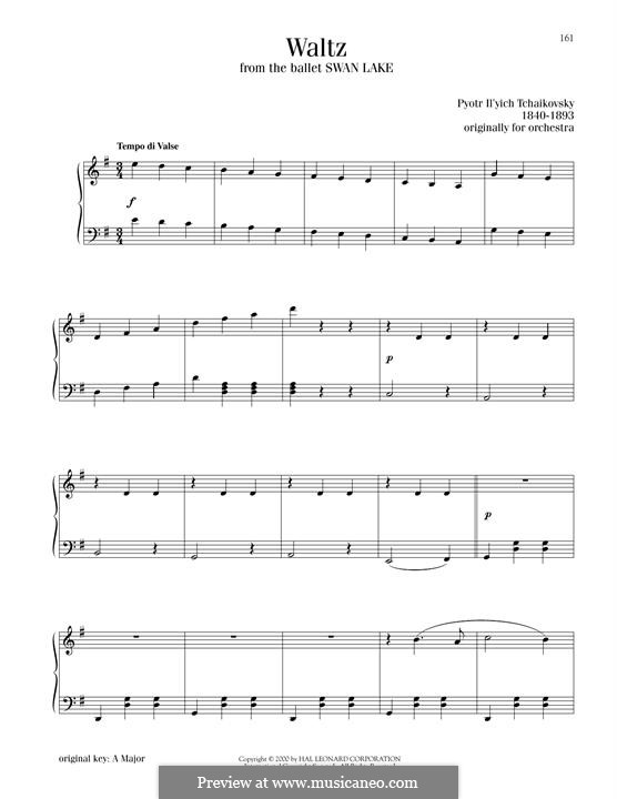 No.8 Waltz: For piano by Pyotr Tchaikovsky