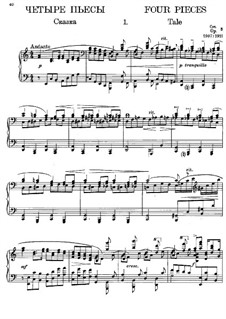 Four Pieces, Op.3: Complete set by Sergei Prokofiev