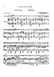 Ballade, Op.15: Ballade by Sergei Prokofiev