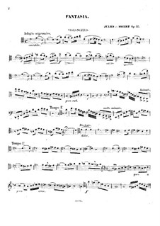 Fantasia for Cello and Piano, Op.25: Solo part by Jules de Swert