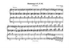 Hommage à GFH - Suite in 4 Sätzen für Klavier zu vier Händen, Op.25: No.1 Ouverture by Thomas Uhlmann