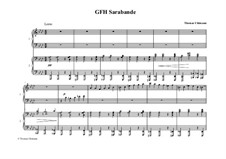 Hommage à GFH - Suite in 4 Sätzen für Klavier zu vier Händen, Op.25: No.3 Sarabande by Thomas Uhlmann